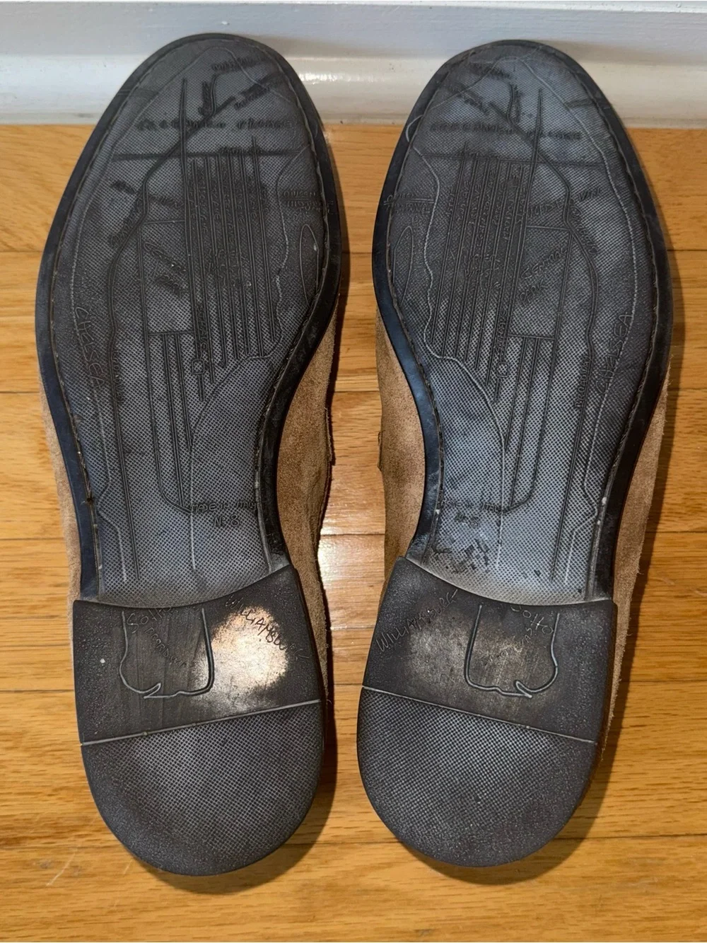 To Boot New York Adam Derrick Suede Penny Loafers NYC Map Sole Tan Brown Italy 8